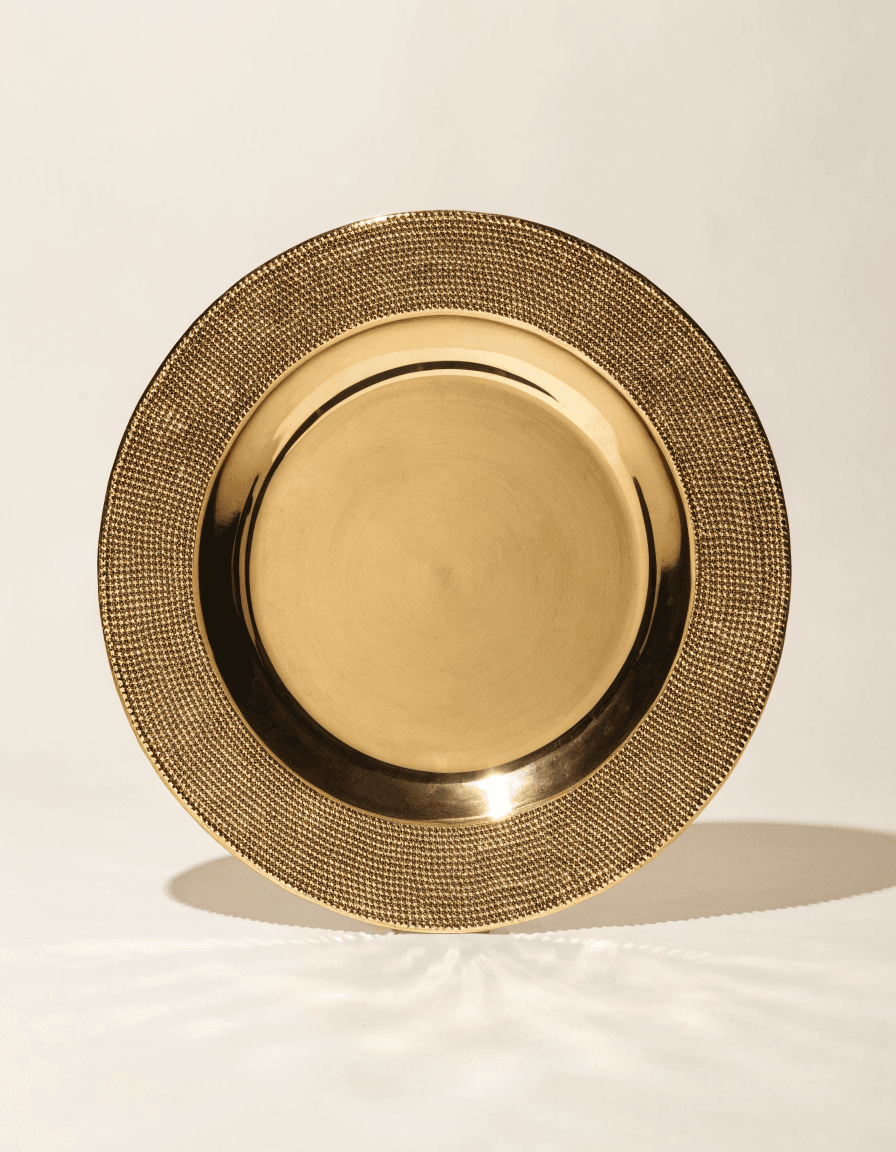 Beaded Charger Plate